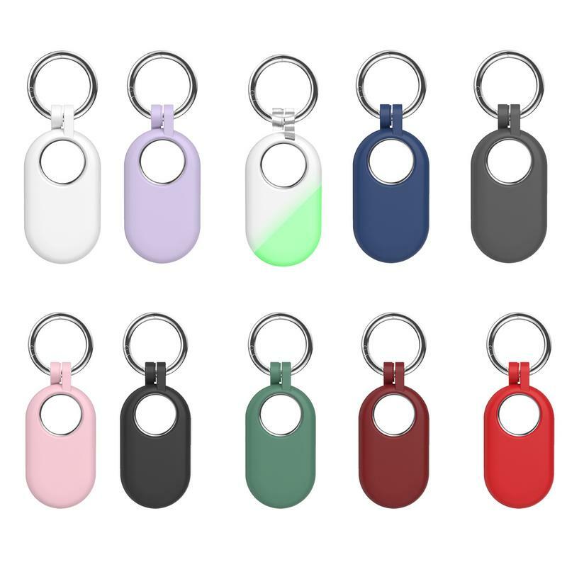 Capa de silicone macia para Smart Tag Keychain, Luminoso, Resistente a Choque, Design Anti-Perda, Localizador de Carteira, Pele protetora macia
