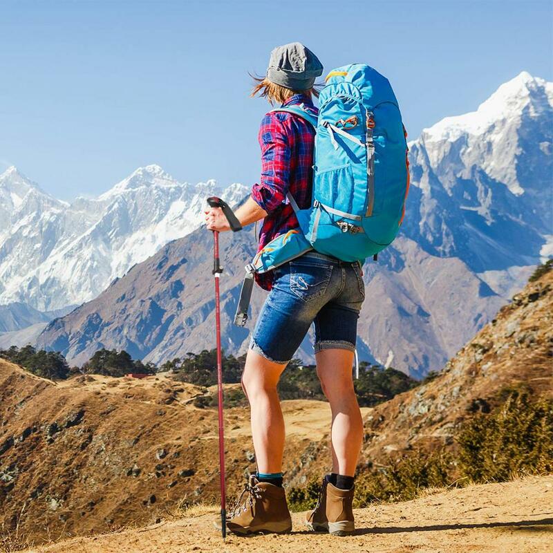 Bâtons de trekking pliants pour femmes et hommes, durables, légers, pliables, réglables, non ald, randonnée, haute