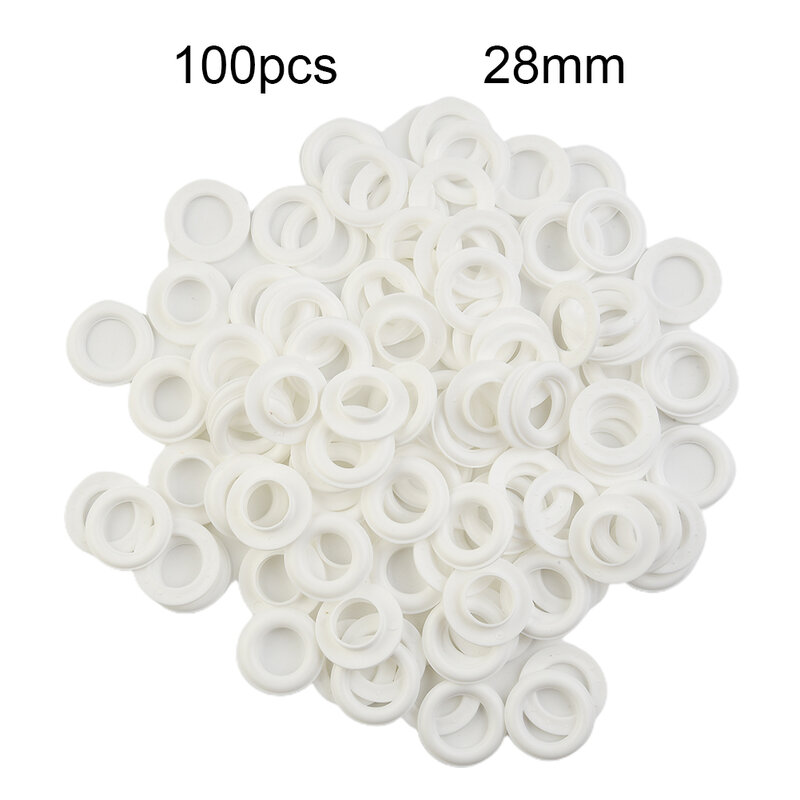 10/30/50 Black White Durable Practical Self-locking Accessory Air Hole Fastener Pairts Plastic Hand Press Eyelet