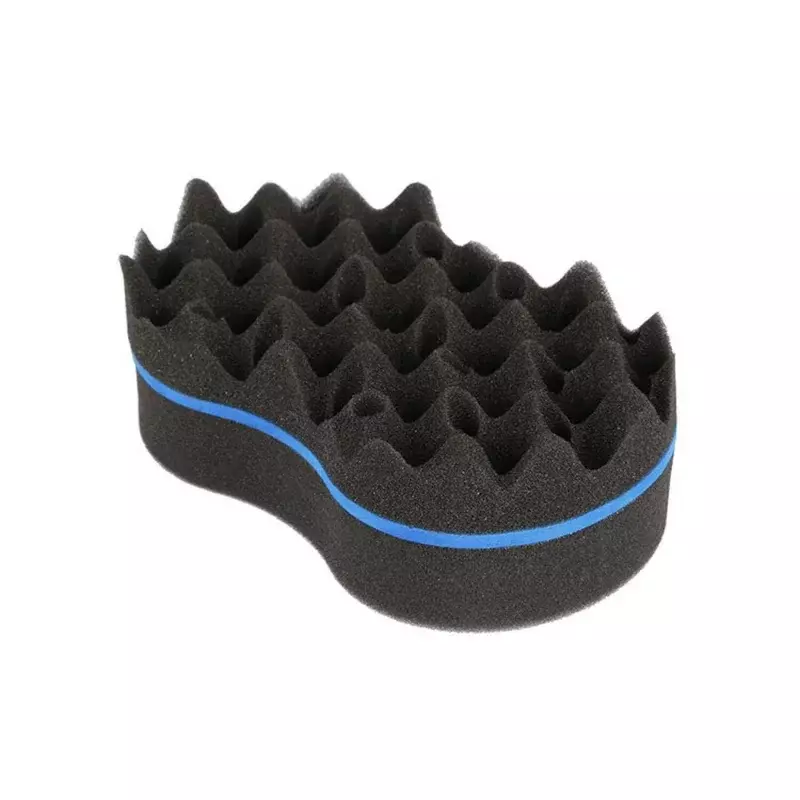 Curly Hair Styling Sponge Brush Double Sided  Sponge Brushes Multi-holes Side Braid Twist Hair Curl Wave hair brush for Afico