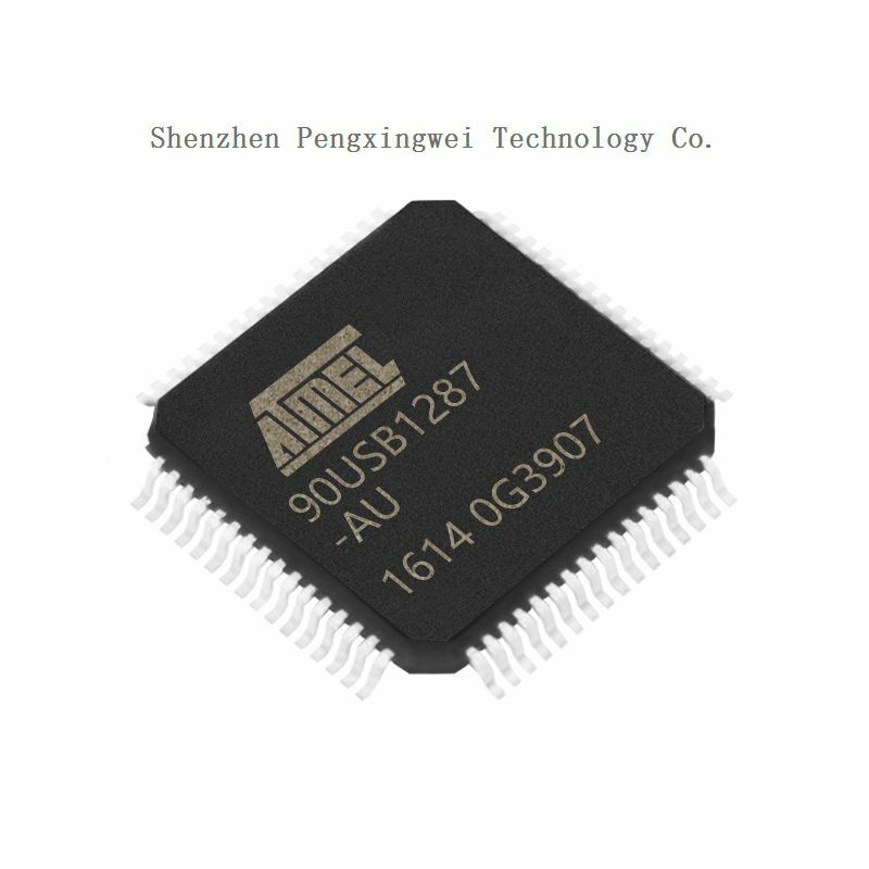 Microcontrolador original do LQFP-64, AT90, AT90USB, AT90USB12, AT90USB1287, AT90USB1287-AU, MCU, MPU, SOC, 100% novo