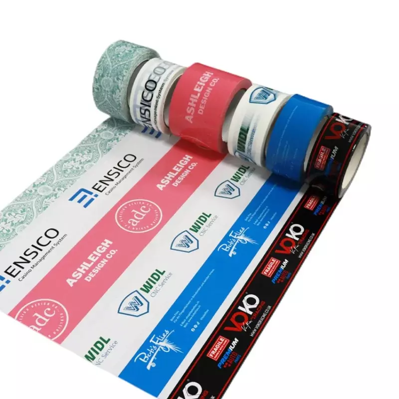맞춤형 제품 로고 도장 테이프, 맞춤형 로고 인쇄 접착 포장 테이프