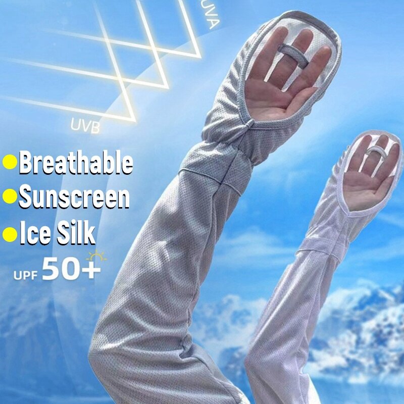 Große Eis hülsen handschuhe Frauen Sommer fahren Sonnenschutz Arm Ärmel lose atmungsaktive Armschutz UV Outdoor Overs leeves
