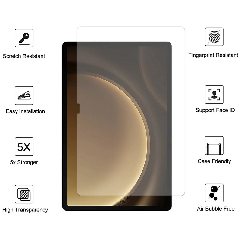 Protector de pantalla de vidrio templado para Samsung Galaxy Tab A9 Plus, película protectora transparente HD, antiarañazos, A9 + SM-X210 X216, 11 pulgadas