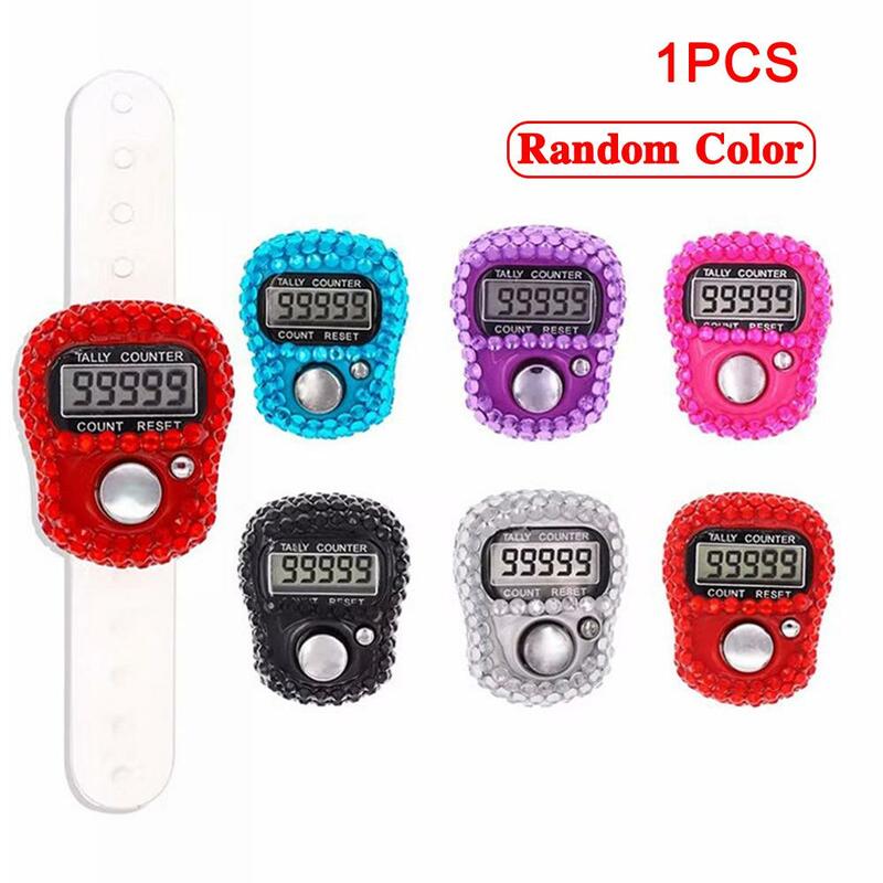 Electronic Digital Finger Tally Counter Hand Held Counter NEW Marker LCD Mini Clicker Counter Knitting Point Row X9G1