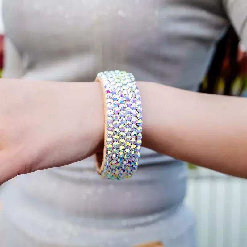 Belly Dance Hand Cuff Diamond Bracelet Jewelry Wristlet New Performance Accessories Rhinestone Open Bracelet