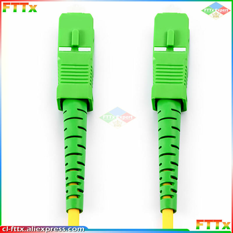 Cable de conexión de fibra óptica SC APC de modo único, Cable de puente FTTH de 3,0mm, 10 unids/lote/bolsa