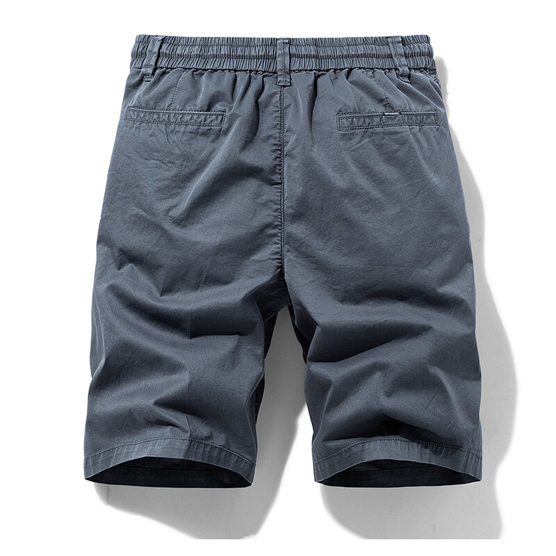 Шорты-карго мужские с несколькими карманами, модные легкие удобные свободные хлопковые прямые штаны, большие размеры, лето 2023