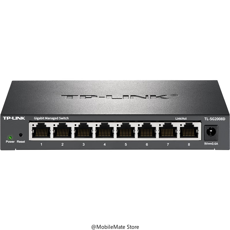 TP-LINK 클라우드 스위칭 TL-SG2008D, 풀 기가비트 웹 네트워크 관리, 클라우드 관리 스위치, 네트워크 케이블 분배기, 8 포트