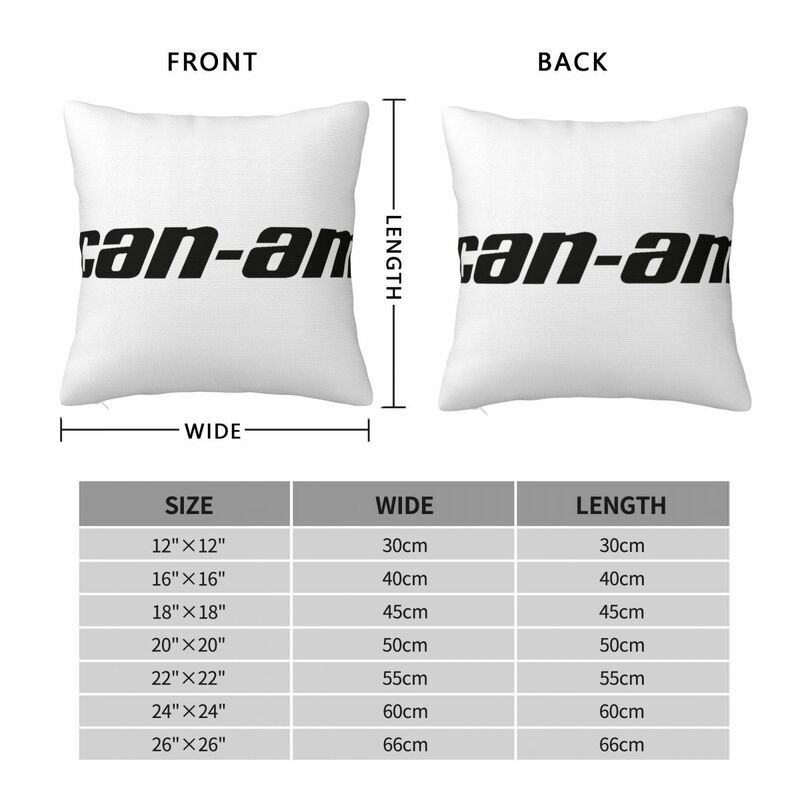 Can Am BRP Square Pillow Case for Sofa Throw Pillow