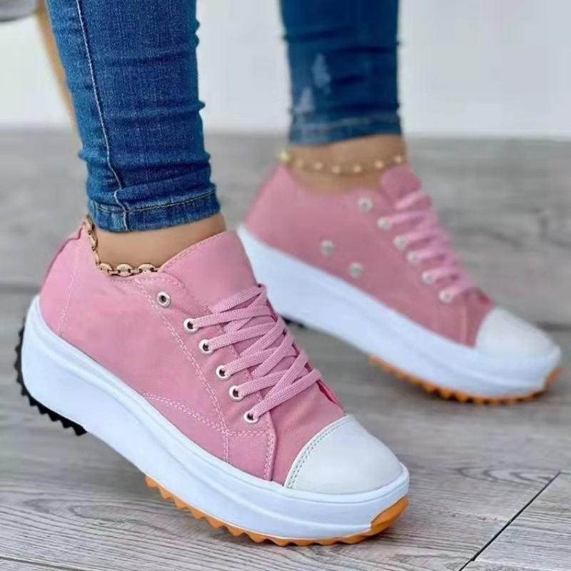 2023 New Fashion Summer Women Casual Shoes Plus Size Sneakers For Women Platform Sport Shoes Female Lace up Tennis Shoes Size 43