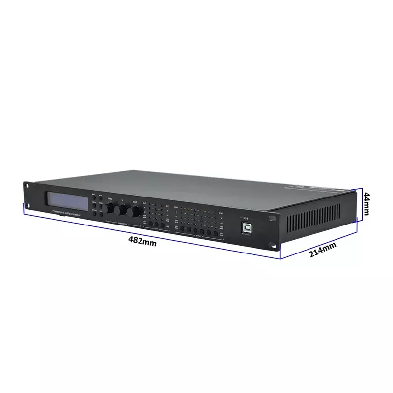 DSP 3 Input 6 Output Home Power Amplifiers processore Audio con sistema di gestione digitale Stereo HiFi EQ dinamico per Karaoke