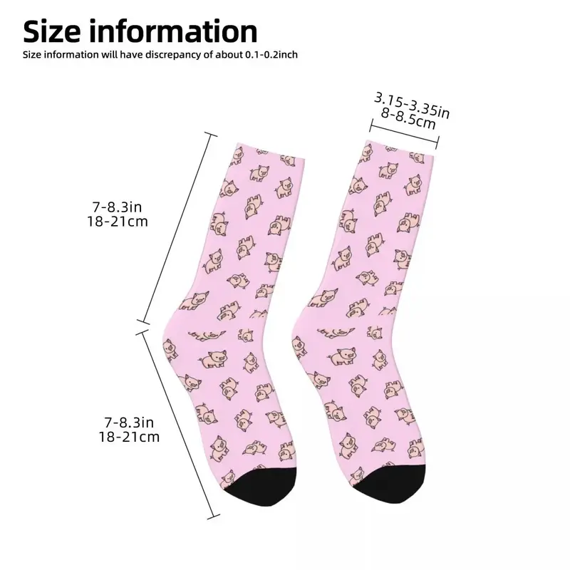 Pig Socks Harajuku Sweat Absorbing Stockings All Season Long Socks Accessories for Unisex Birthday Present