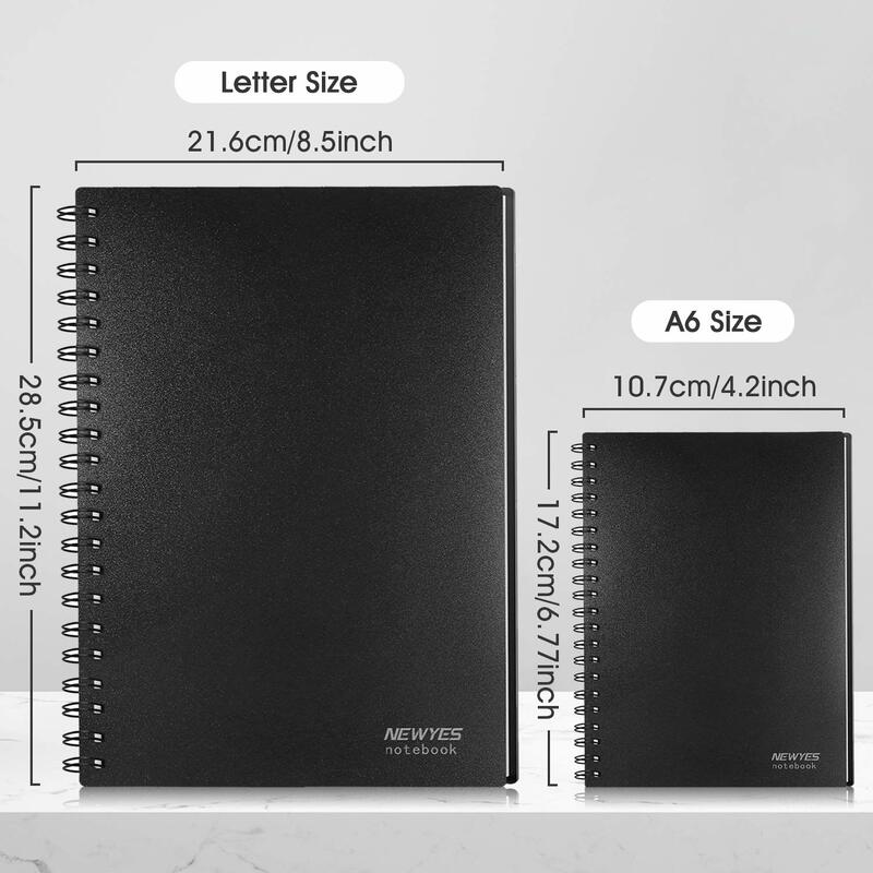 Cuaderno de pizarra blanca de tamaño A4, tablero de borrado en seco, cuaderno reutilizable para reuniones, tablero blanco con bolígrafo, suministros de presentación