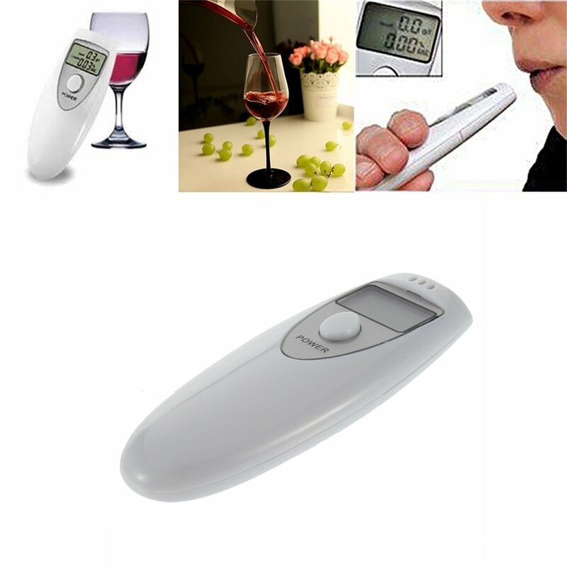 Breath Alcohol Tester Professional Pocket Digital Alcohol Breath Tester Analyzer Test Test PFT-641 Display LCD