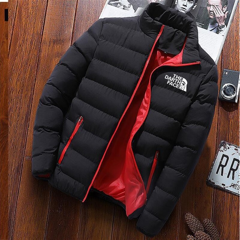 New Men's Fall Winter Coats Fashion Cotton Padded Jacket For Men Down Coat Cotton Warm Clothing Men's Parka Plus Size S-5xl