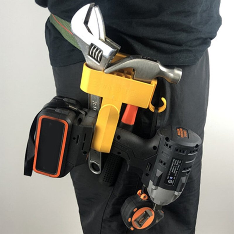 Herramientas cintura gancho Hardware bolsas herramientas electricista portaherramientas cinturón plásticos 12cm