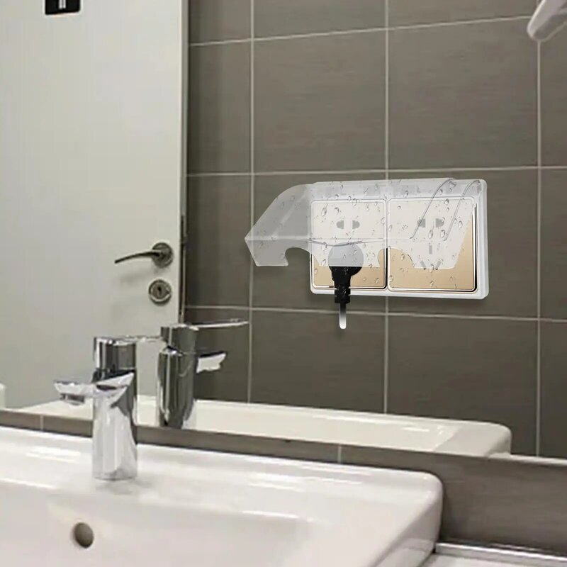 Cubierta de tomacorriente impermeable tipo 86, cubierta de Panel de interruptor de pared para oficina, taller, baño y sala de estar
