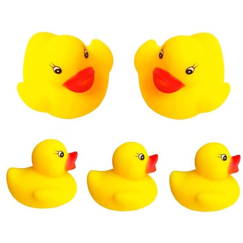 60-300 stücke Quietschende Gummi Ente Duckie Float Bad Spielzeug Baby Dusche Wasser Spielzeug für Pool-Party Spielzeug geschenke Jungen Mädchen