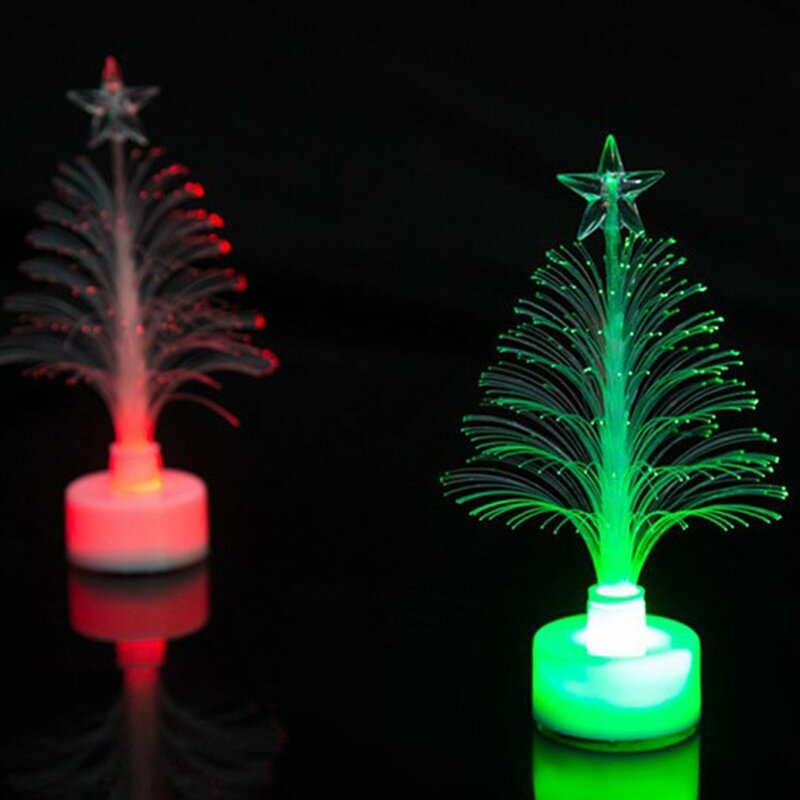 Colorful Christmas Xmas Tree LED Light Glitter Christmas Tree Night Light Lamp New Year Romantic Gift Home Party Decoration