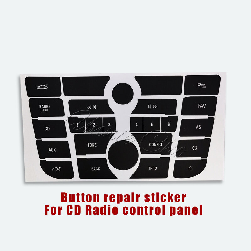 For Opel Astra J Button Sticker Climate Radio Panel Repair For Vauxhall Astra J GTC Car Accessories Refinishing Meriva B Switch