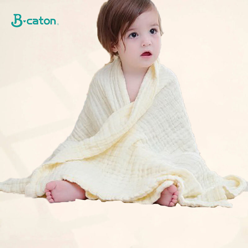 Toalla de baño para bebé, 100% algodón, manta para recién nacido, bata de baño de 6 capas, paño de gasa, envoltura infantil
