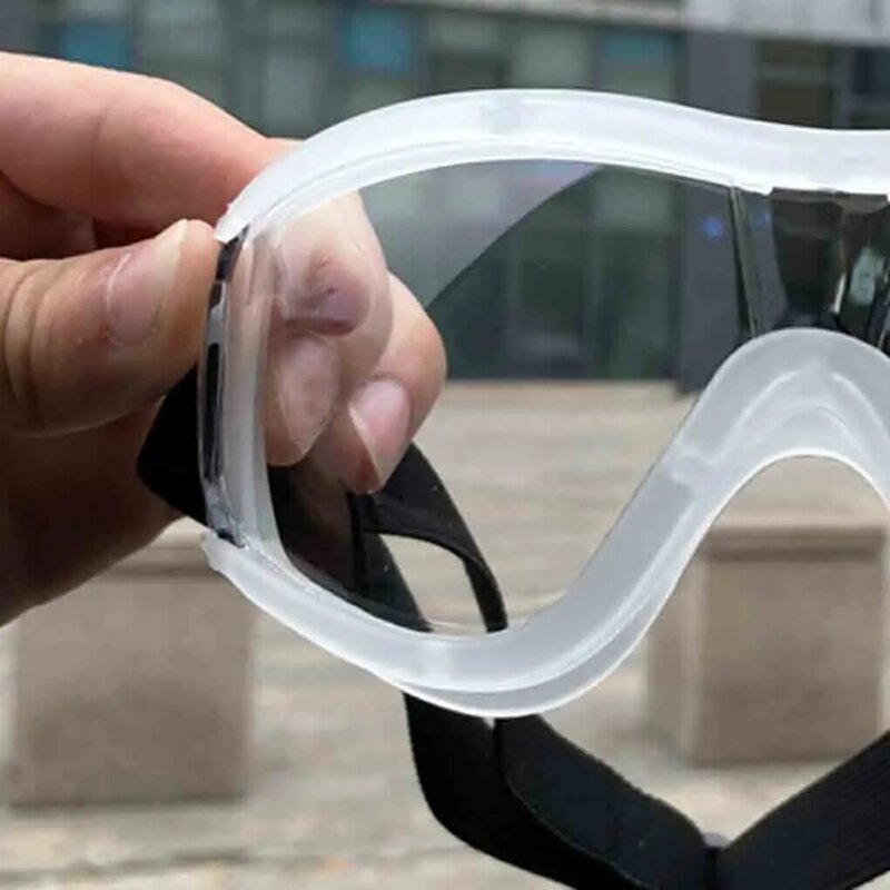 Gafas de plástico para deportes al aire libre, lentes de PC a prueba de viento y arena, protección ocular, banda ajustable