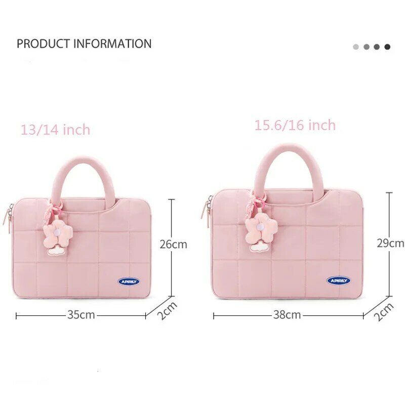 Cute and Fresh Computer Handheld Hanging Bag for Both Men and Women, Apple Macbook 15.6-inch, Dell Asus, etc