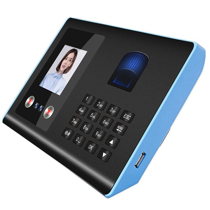 Gezichtsbezoekersmachine Medewerker Check-In Machine Gezichtsherkenning Intelligente Ponskaart Vingerafdruk Aanwezigheidsrecorder W01