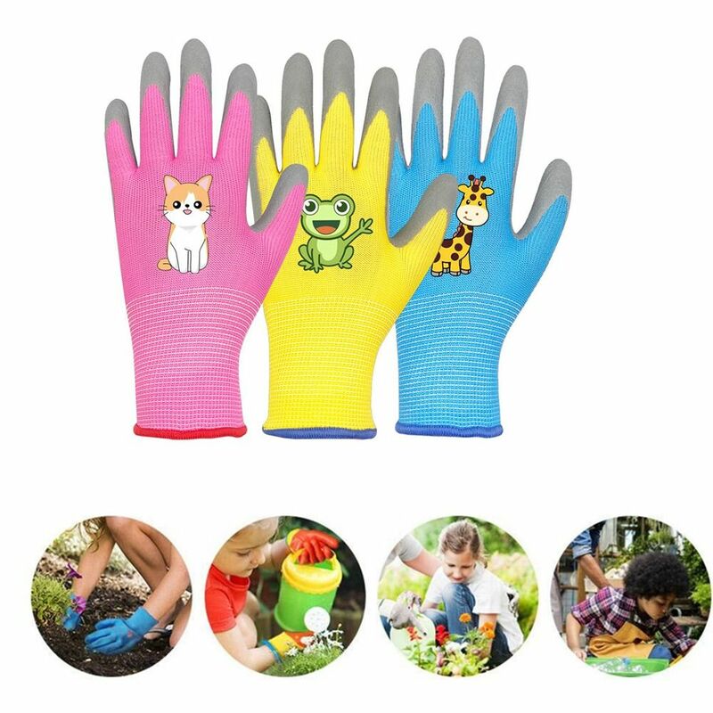 Schutz Garten handschuhe Sicherheit atmungsaktiv langlebige Kinderschutz handschuhe rutsch feste Garten handschuhe sammeln Muscheln