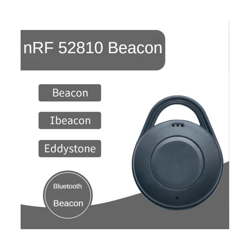 NRF52810 Bluetooth 5.0 Low Power Consumption Module Beacon Indoor Positioning Black, 31.5 X 31.5 X 10Mm
