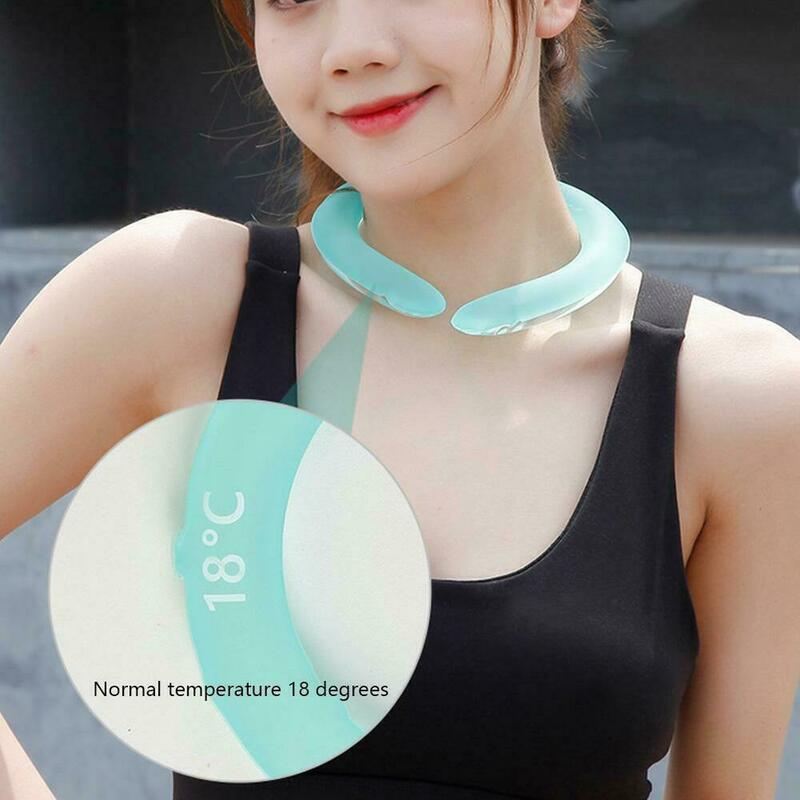 Icy Cooling Neck Tube Cool Freeze Neck Cooler Band riutilizzabile Summer Outdoor Sports Running ciclismo Cold Collar Ice Cushion Chill