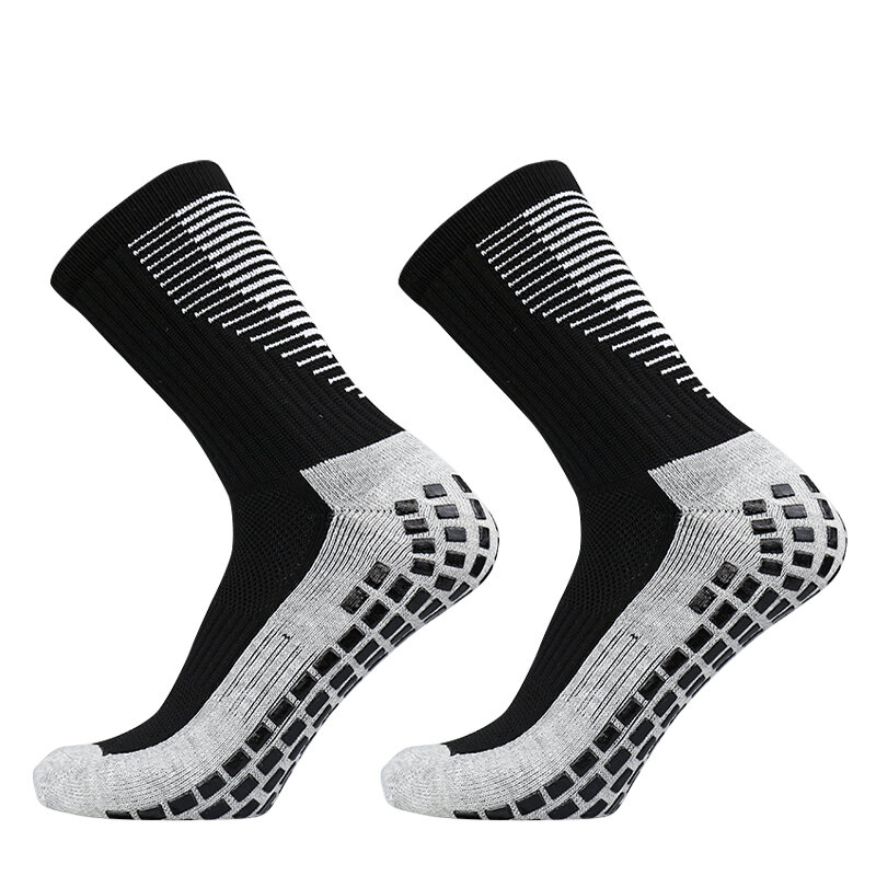 Kaus kaki anti selip untuk pria wanita, Kaos Kaki olahraga sepak bola dan sol silikon anti selip, kaus kaki pegangan basket