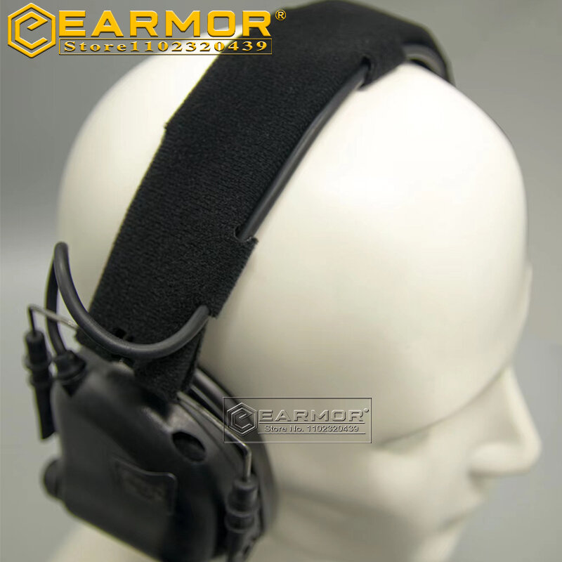 EARMOR 에어건 전술 헤드셋 헤드밴드 사격 귀마개 교체 헤드웨어, 전술 액세서리 장비, M62