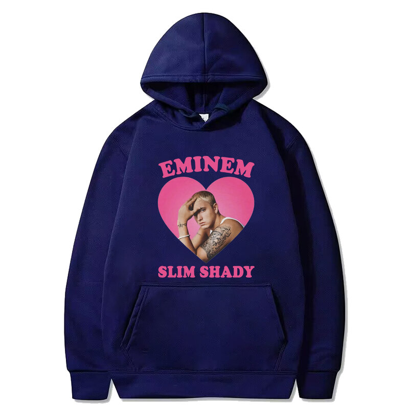 Sweats à capuche unisexes à manches longues pour hommes et femmes, pulls Hip Hop, sweat-shirt drôle, streetwear imprimé sourire, Rared Eminem Love Bearing