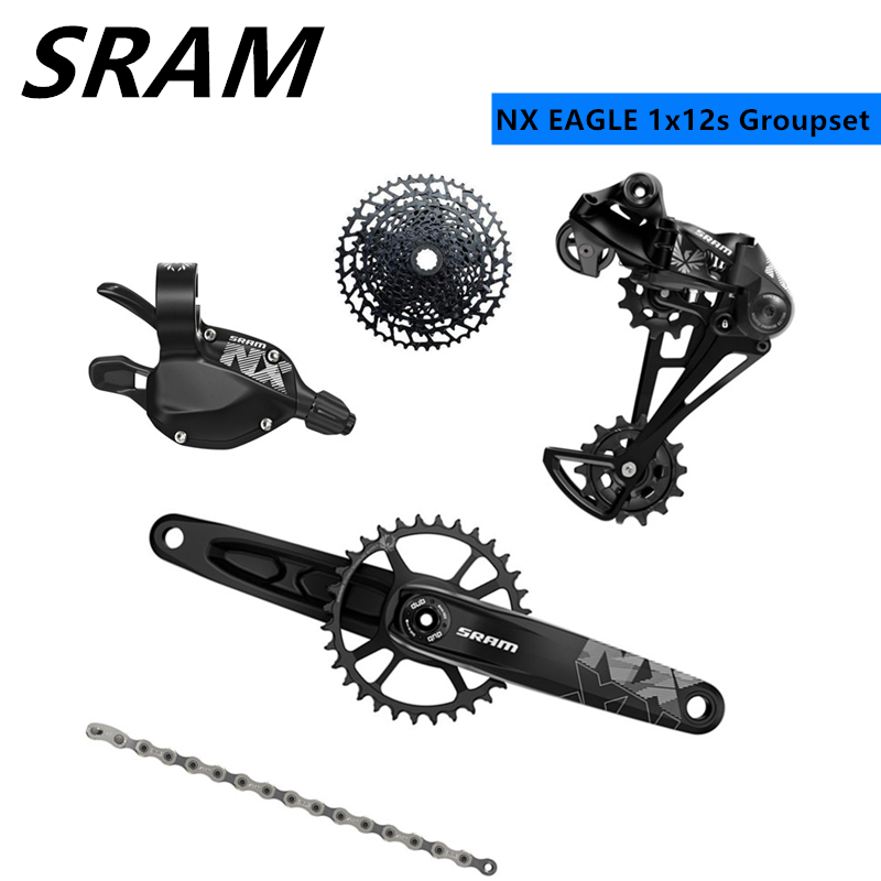 Nowy SRAM SX NX GX EAGLE 1x12 prędkość 11-50T zestaw grupowy przerzutka łańcuch mechanizm korbowy z zestawem kasetowym