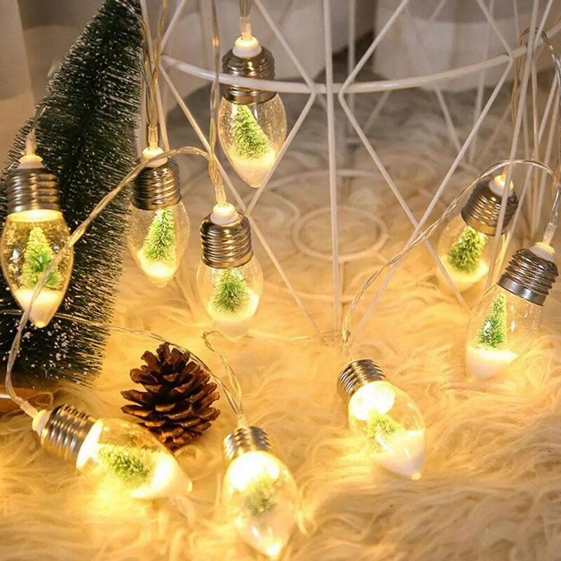 Cadena de luces para árbol de Navidad, lámpara de hadas para fiesta, boda, exterior, impermeable, decoración de vacaciones, 2M, L V2F8