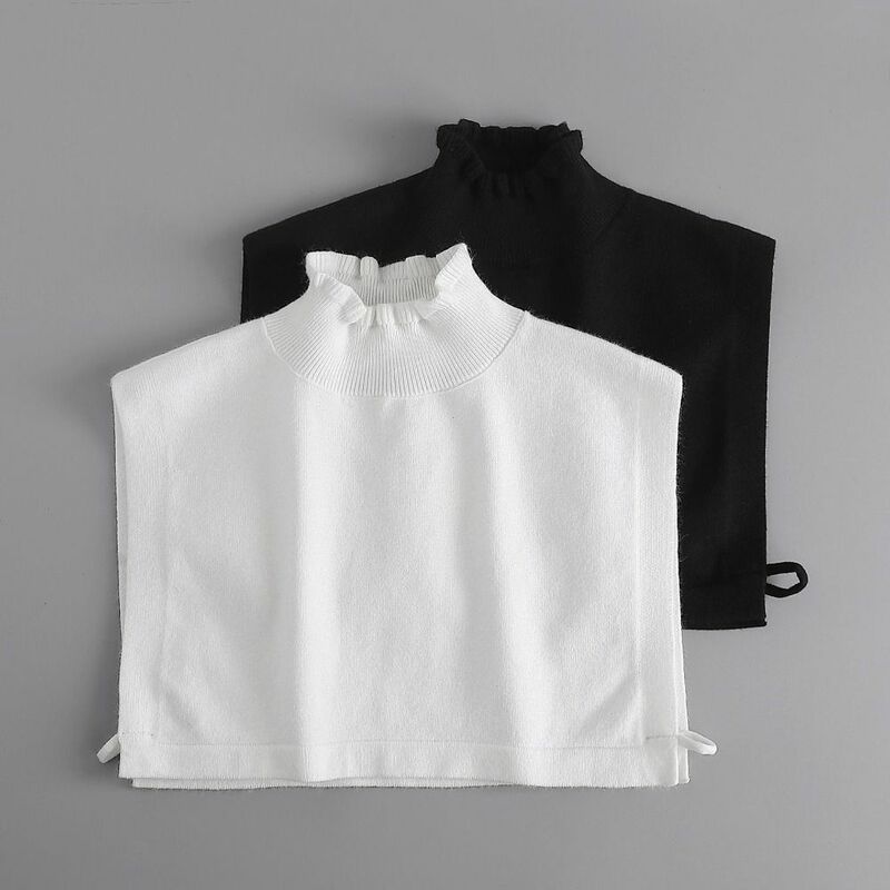 Sweter damski fałszywy kołnierz nowa moda regulowana z imitacją kołnierzyka bluzka Top Half-Shirt akcesoria dekoracyjne