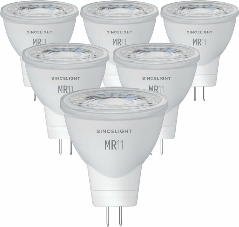 Foco Reflector pequeño LED MR11 de 6,12 V con Base GU4, 3W, 280 lúmenes, Ángulo de haz de 92, 35 °