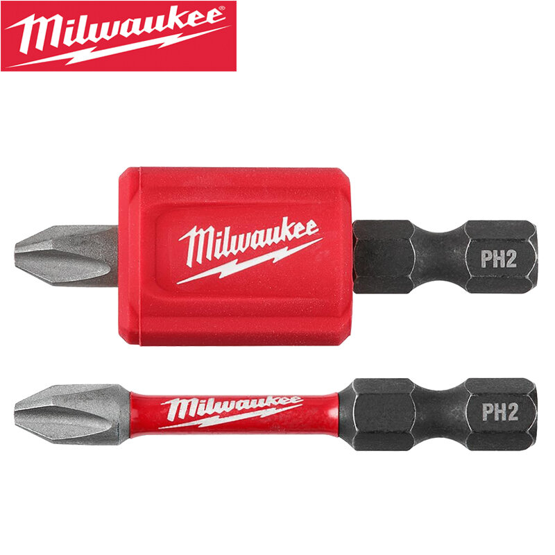 Milwaukee 48-32-4550 Magnetic Philips PH2 Drill Bits Attachment Sets Shockwave Impact Duty High Hardness Power Tool Accessories