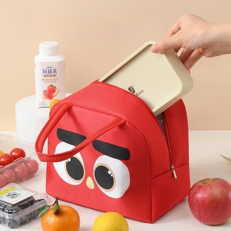 Lunch Bag Cartoon Animal Stereo 3D Storage Bags per bambini Picnic all'aperto Lunch Box Hangbag isolamento impermeabile Kids Tote