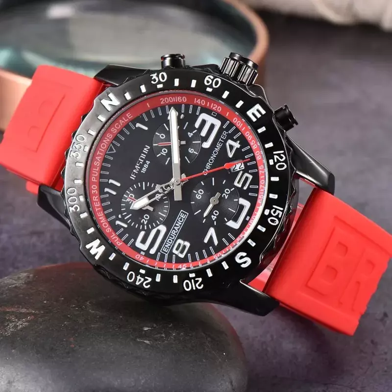 Oryginalne męskie zegarki marki luksusowa tarcza jakości wielofunkcyjny sportowy Wterproof zegarek automatyczny chronograf z datownikiem kwarcowy AAA Clcok