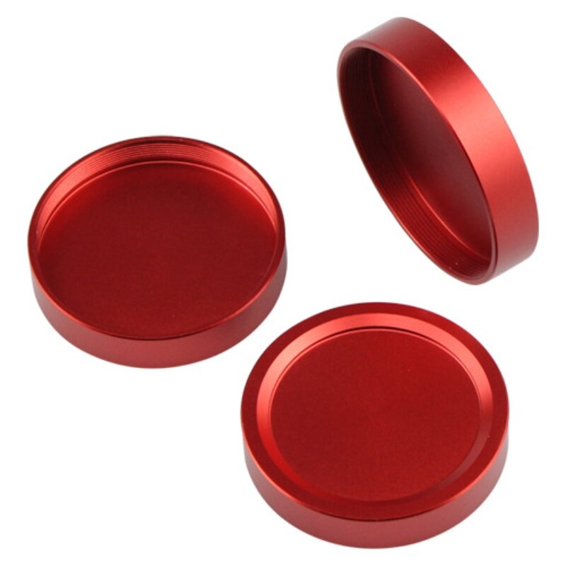 Аксессуары для объективов Agnicy, полностью Металлическая Пылезащитная крышка m48x0, 75 мм, красная женская крышка черного и красного цвета