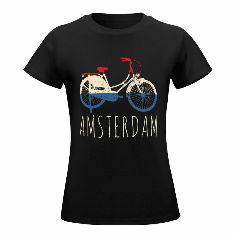 Amsterdam Nederland T-Shirt Esthetische Kleding Graphics Dames Kleding T-Shirts Vrouw