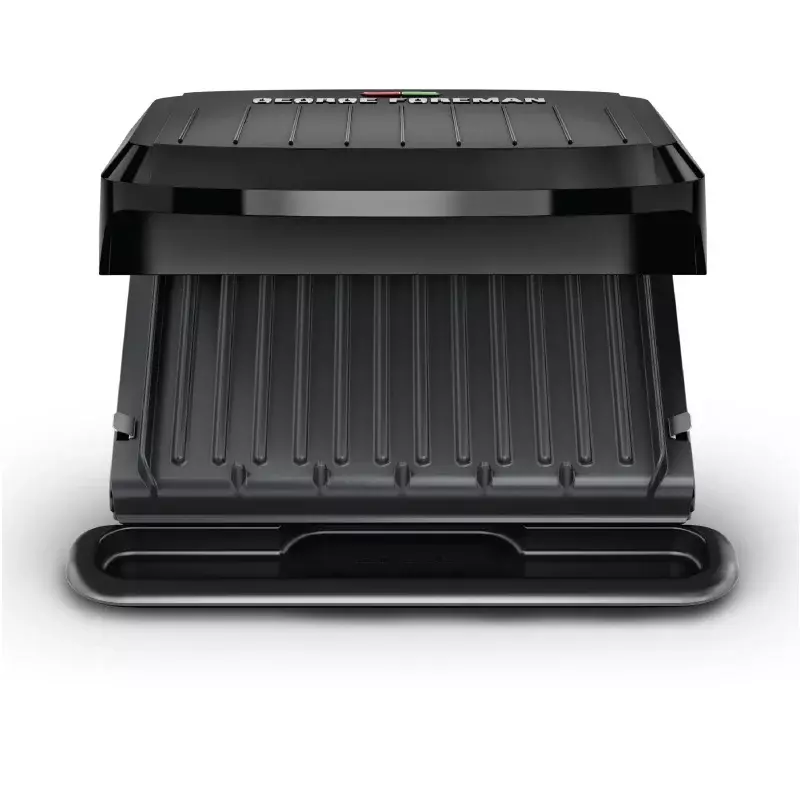 George Foreman 4-Serving Removable Plate Grill and Panini, Black, GRP1065B