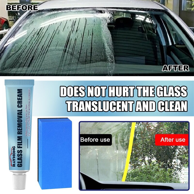 น้ำยาล้างฟิล์มกระจกหน้ารถยนต์100มล. สารขัดที่บังแดดหน้ารถยนต์กระจกหน้ารถยนต์น้ำยาเคลือบกระจกรถยนต์อเนกประสงค์