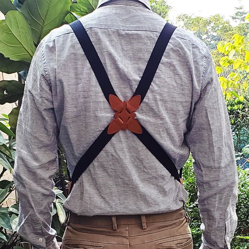 X Back Shirt Clip Gentlemen tracolla cinturino Clip bretelle da uomo Clip cintura elastica pantaloni appesi Clip bretelle regolabili