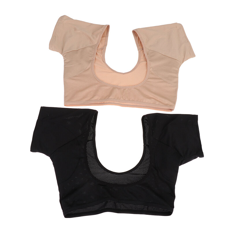 女性用アンダーアームパッド,汗を吸収するための洗えるTシャツ,再利用可能な制汗パッド,汗を吸収するクッション
