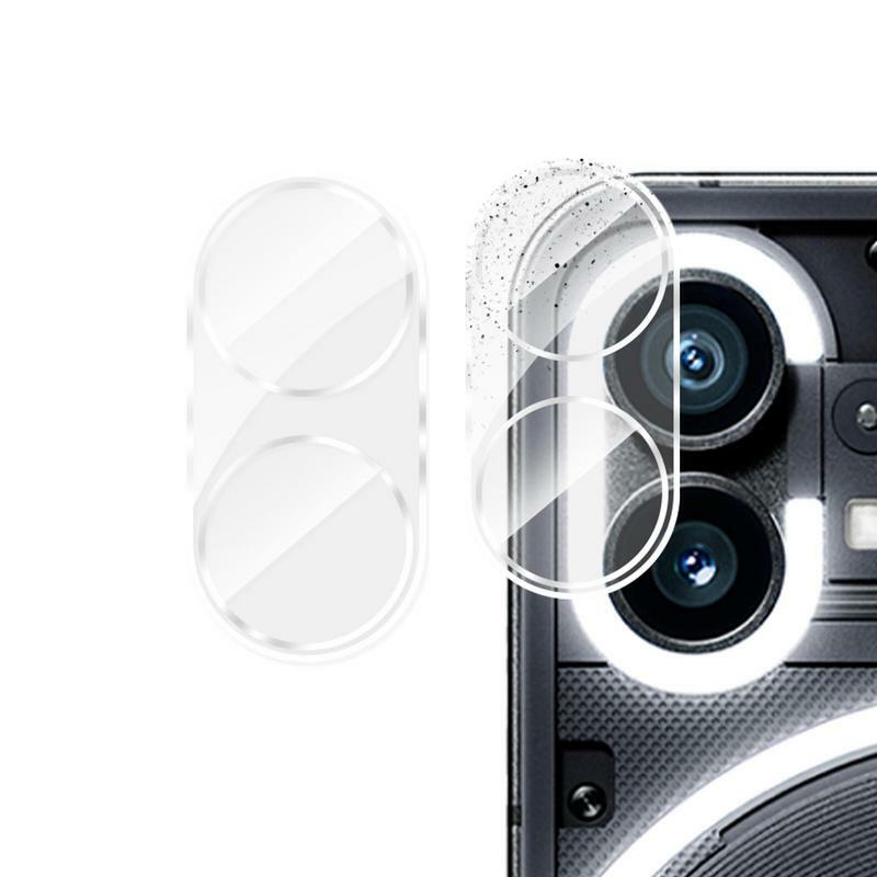 NothingPhone 2 용 카메라 렌즈 보호대 유리 필름, 3D 카메라 강화 유리 필름 보호 커버