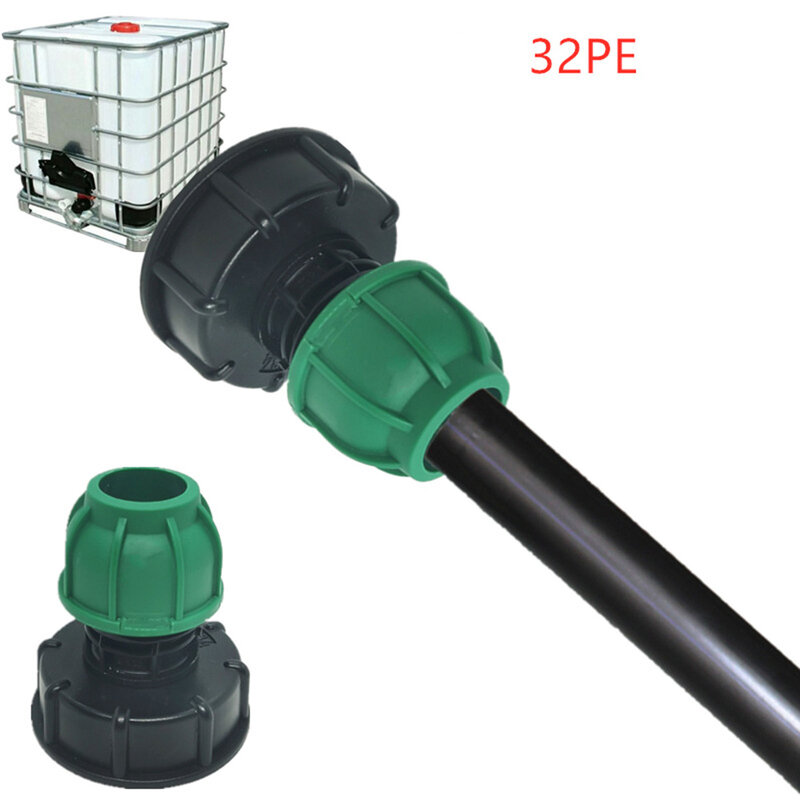 IBC konektor adaptor keran tangki S60X6 adaptor pipa selang berulir untuk perlengkapan sistem penyiraman irigasi taman halaman luar ruangan